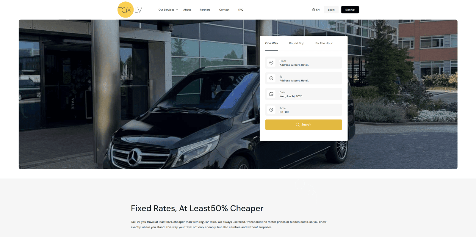 TaxiLV – منصة حجز الليموزين